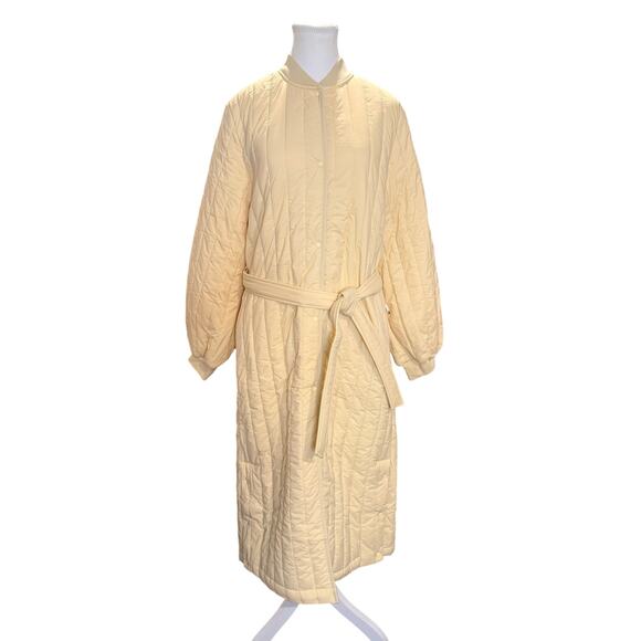 RAINS- Quilted Waterproof Tie Waist Coat/ Medium/ NWT - Picture 5 of 8